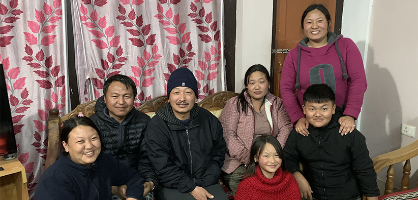 Family in Bhutan