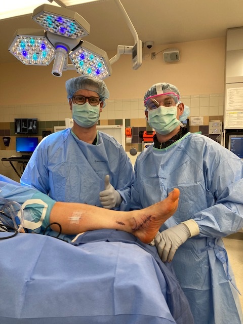 Dr Nixon and fellow